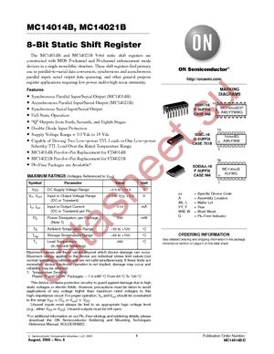 MC14014BFG datasheet  